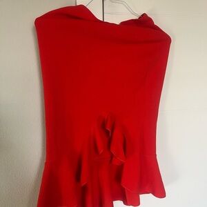 Elegant Red Women's Skirt